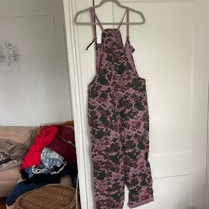 Anthropologie floral overalls